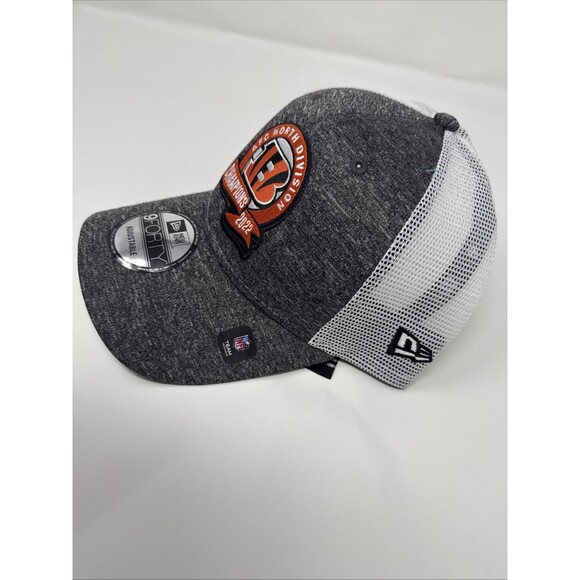 Cincinnati Bengals Cap New Era SnapBack 2022 AFC North Champs Black/Orange Hat - Picture 3 of 9